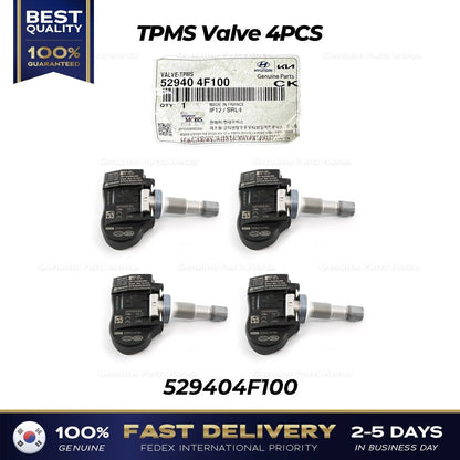 Genuine TPMS Valve 4PCS 529404F100 for Hyundai H1 Porter II Kia Bongo III