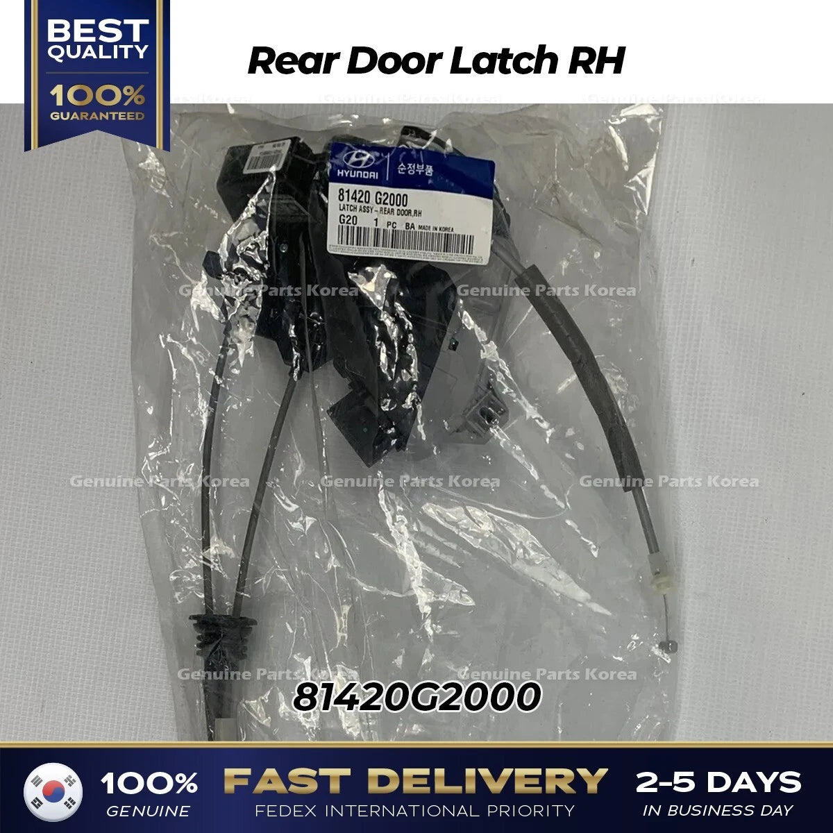 ⭐Genuine⭐ Rear Door Latch RH 81420G2000 for Hyundai Ioniq