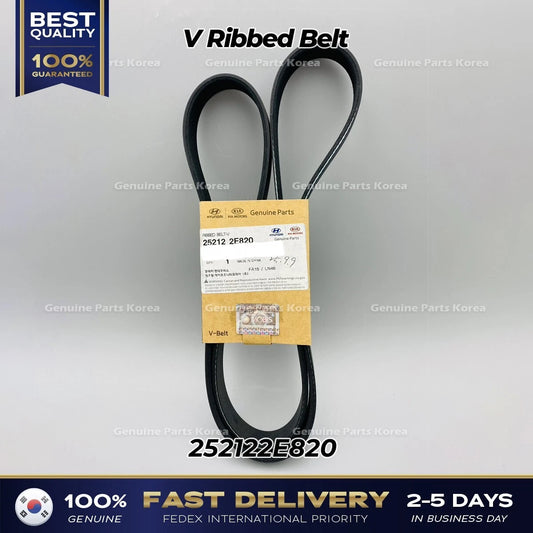 ⭐Genuine⭐ V Ribbed Belt 252122E820 for Hyundai Elantra Kia Forte