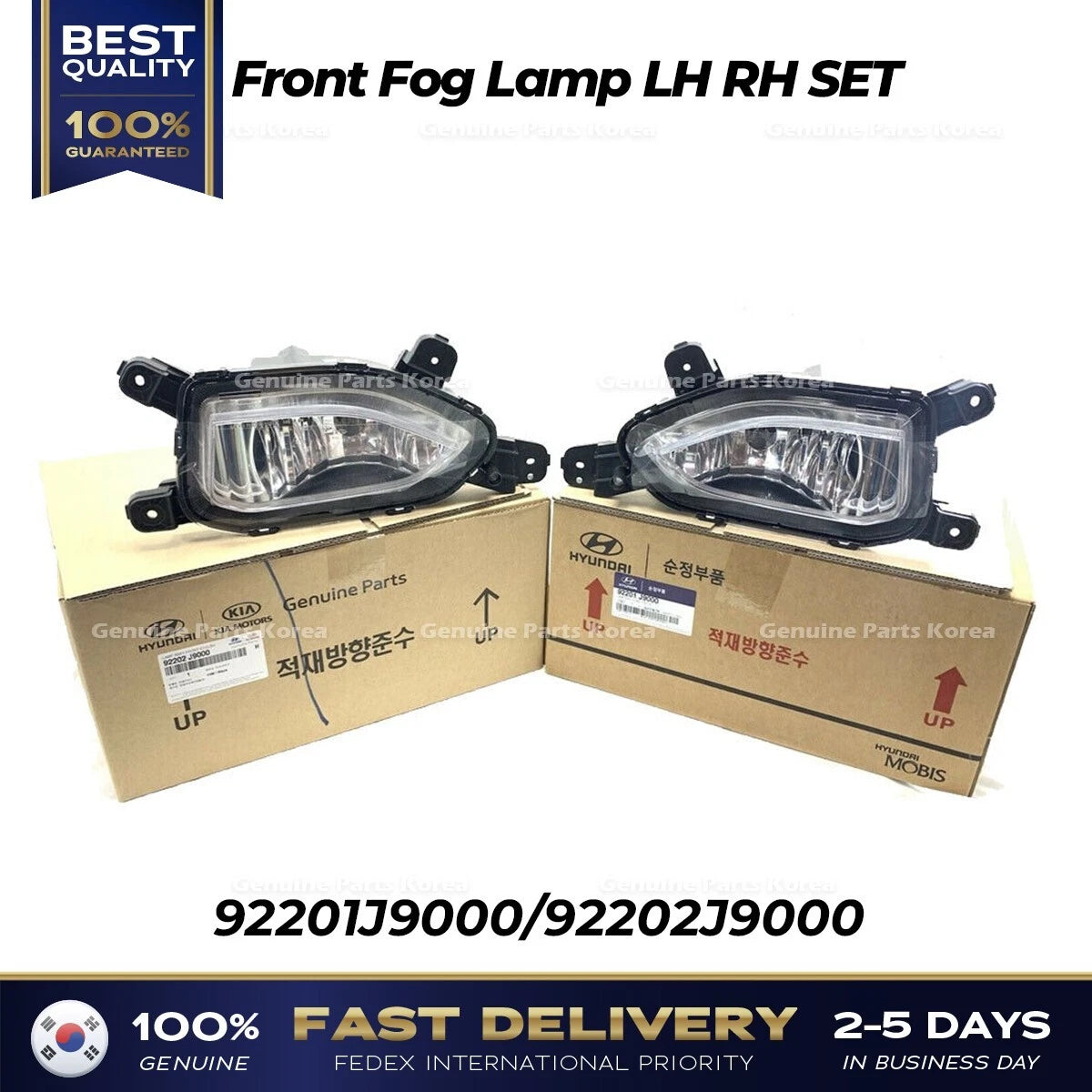 ⭐Genuine⭐ Front Fog Lamp LH RH SET for Hyundai Kona