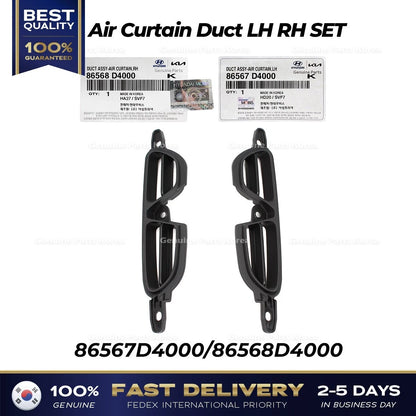 Genuine Air Curtain Duct LH RH SET for Kia Optima
