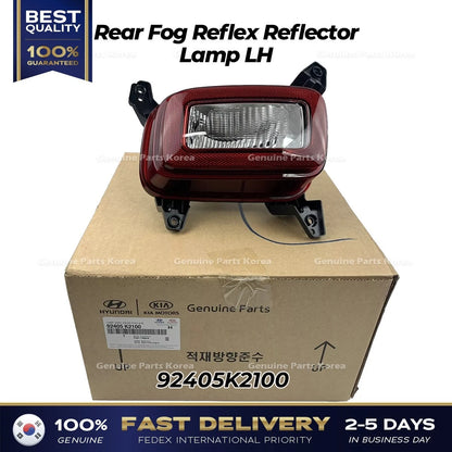 Genuine Rear Fog Reflex Reflector Lamp LH 92405K2100 for Hyundai Venue