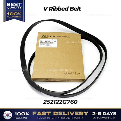Genuine V Ribbed Belt 252122G760 for Hyundai Santa Fe Sport Kia Optima