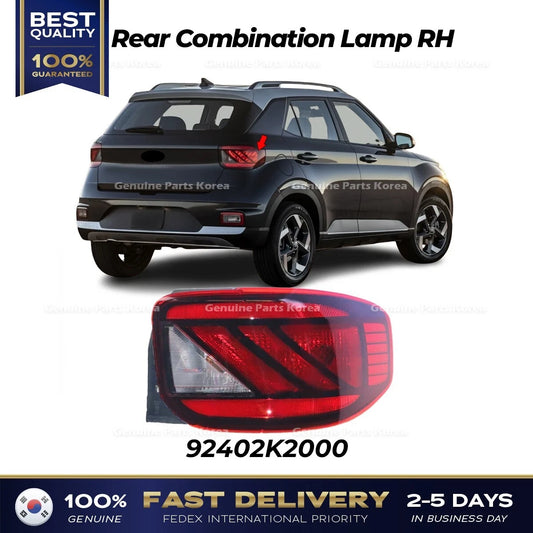 ⭐Genuine⭐ Rear Combination Lamp RH 92402K2000 for Hyundai Venue