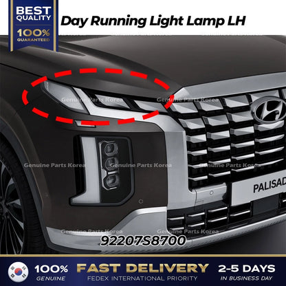 Genuine Day Running Light Lamp LH 92207S8700 for Hyundai Palisade