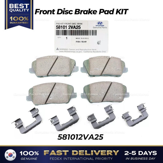 ⭐Genuine⭐ Front Disc Brake Pad KIT 581012VA25 for Hyundai Veloster