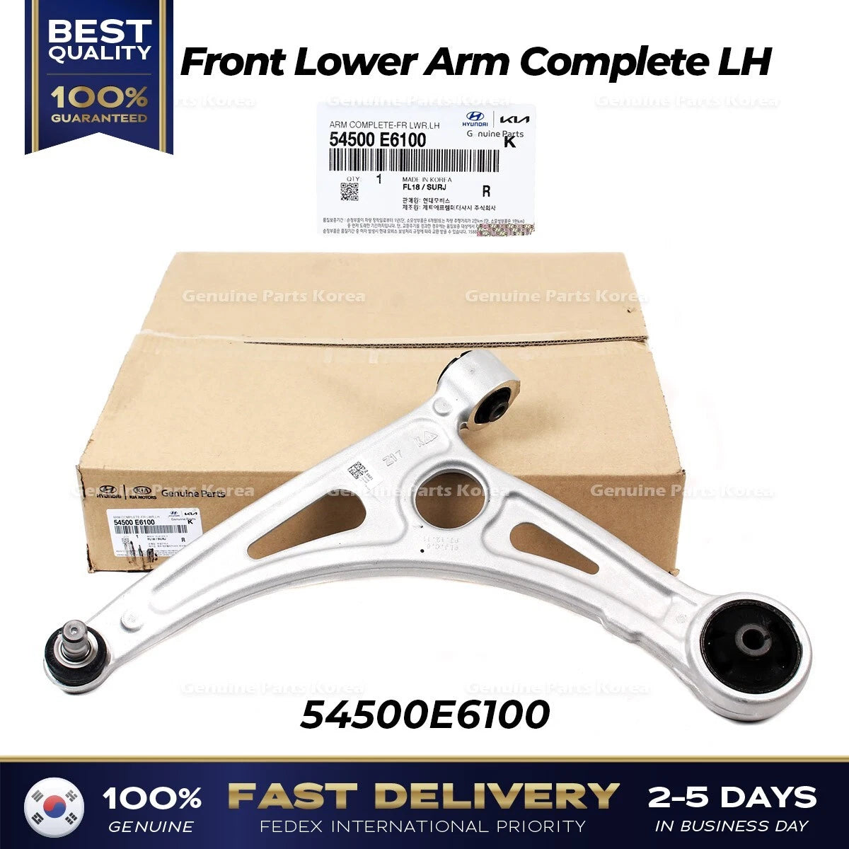 ⭐Genuine⭐ Front Lower Arm Complete LH 54500E6100 for Hyundai Sonata Kia Optima