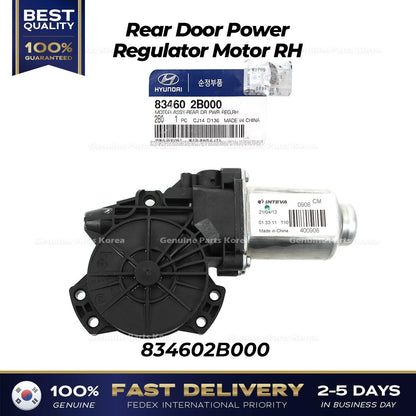 Genuine Rear Door Power Regulator Motor RH 834602B000 for Hyundai Santa Fe