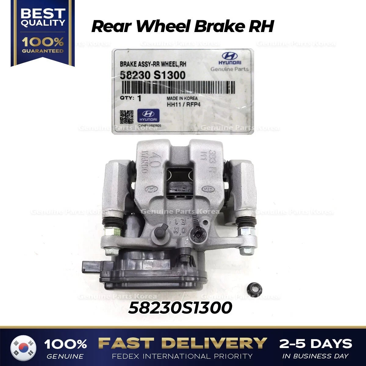 ⭐Genuine⭐ Rear Wheel Brake RH 58230S1300 for Hyundai Santa Fe