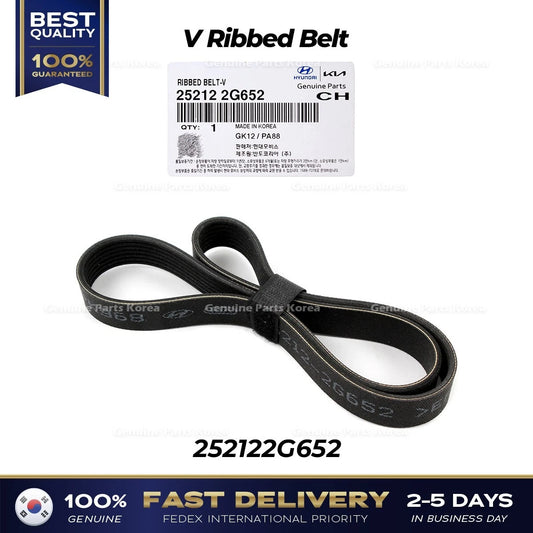 ⭐Genuine⭐ V Ribbed Belt 252122G652 for Hyundai Sonata Hybrid