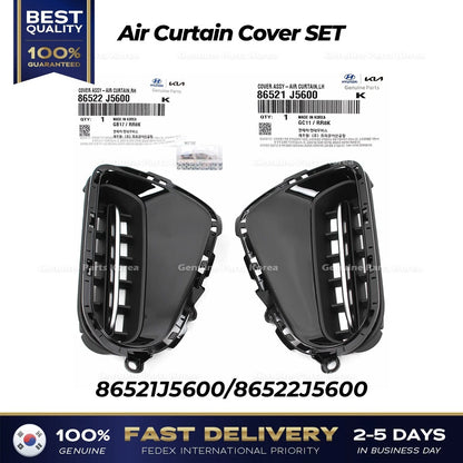 Genuine Air Curtain Cover SET 86521J5600 86522J5600 for Kia Stinger