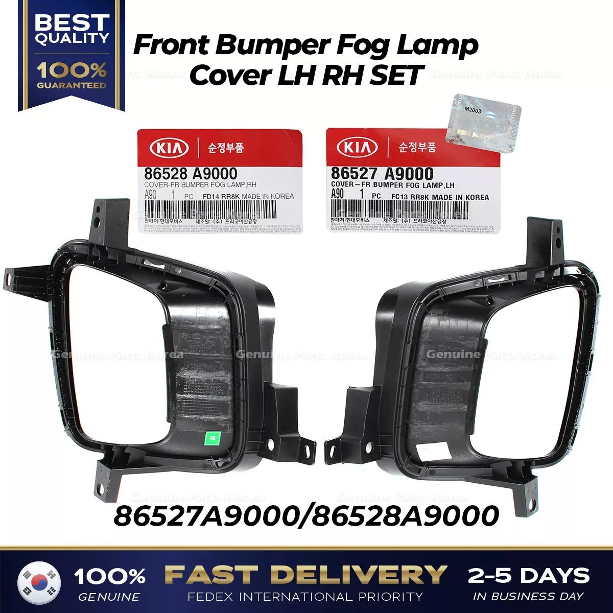 ⭐Genuine⭐ Front Bumper Fog Lamp Cover LH RH SET for Kia Sedona