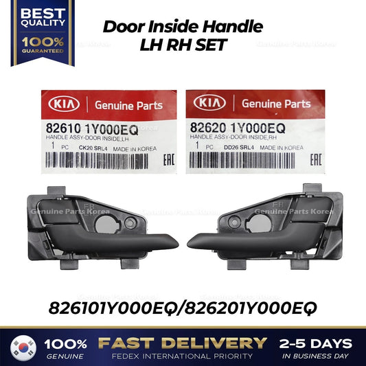 ⭐Genuine⭐ Door Inside Handle LH RH SET 826101Y000EQ 826201Y000EQ for Kia Picanto