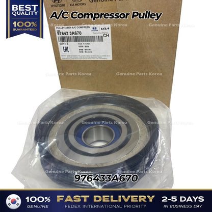Genuine A/C Compressor Pulley 976433A670 for Hyundai Tucson Kia Sorento