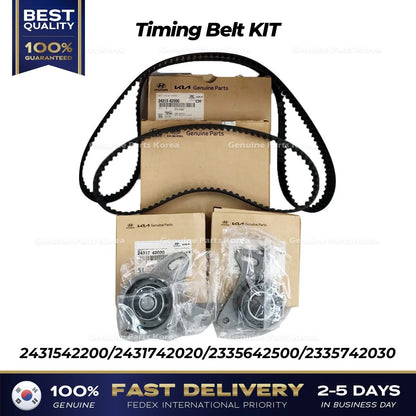 Genuine Timing Belt KIT 2431542200 for Hyundai H1 H100 Terracan Galloper