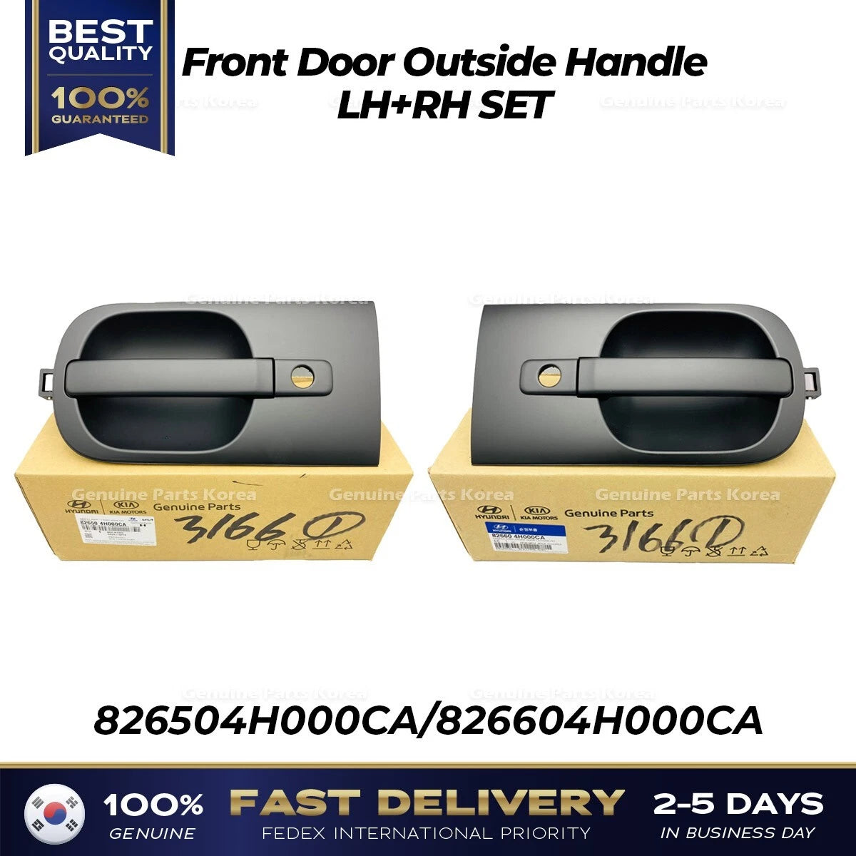 ⭐Genuine⭐ Front Door Outside Handle LH RH SET for Hyundai H1