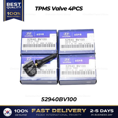 Genuine TPMS Valve 4PCS 52940BV100 for Hyundai H1 Staria Kia EV6