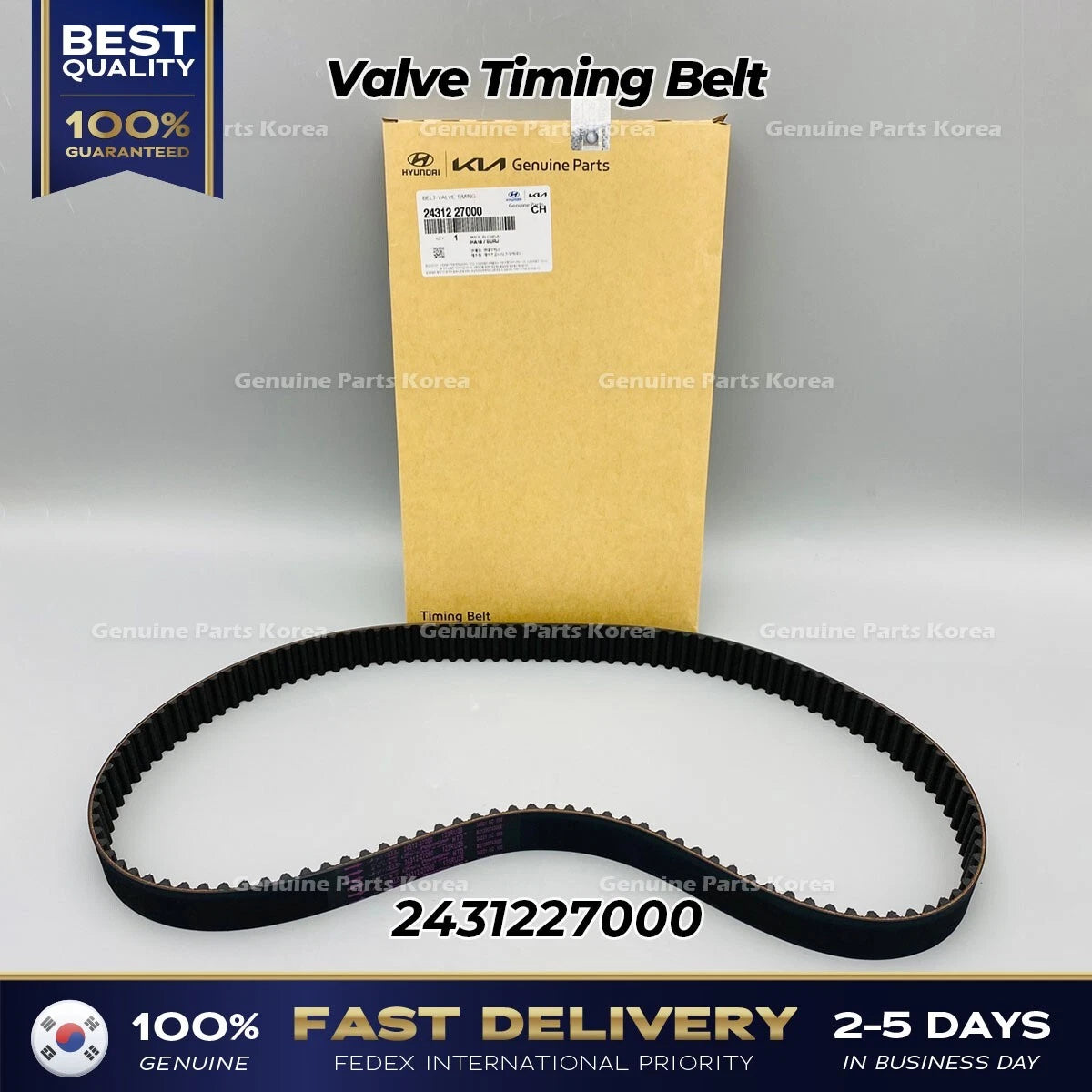 ⭐Genuine⭐ Valve Timing Belt 2431227000 for Hyundai Tuscon Kia Sportage
