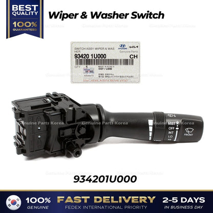 Genuine Wiper & Washer Switch 934201U000 for Hyundai Elantra Kia Forte