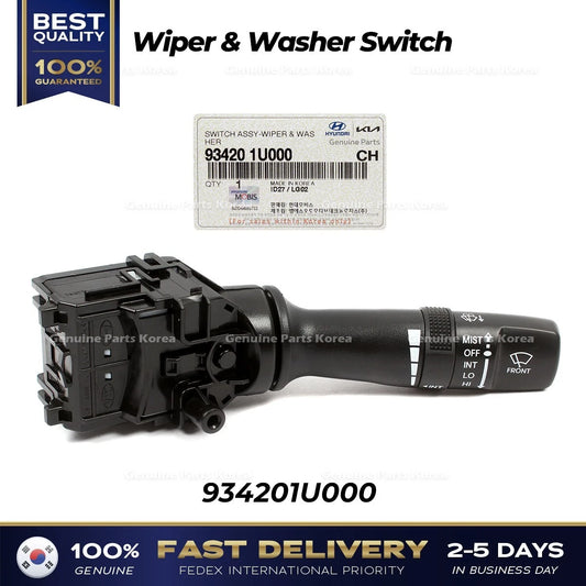 ⭐Genuine⭐ Wiper & Washer Switch 934201U000 for Hyundai Elantra Kia Forte