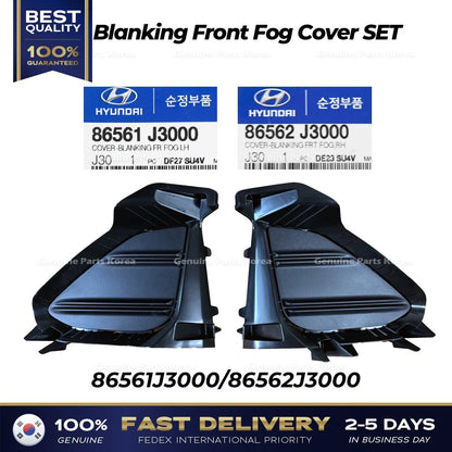 Genuine Blanking Front Fog Cover SET for Hyundai Veloster