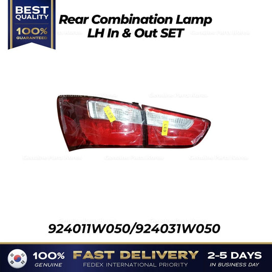 ⭐Genuine⭐ Rear Combination Lamp LH In & Out SET for Kia Rio