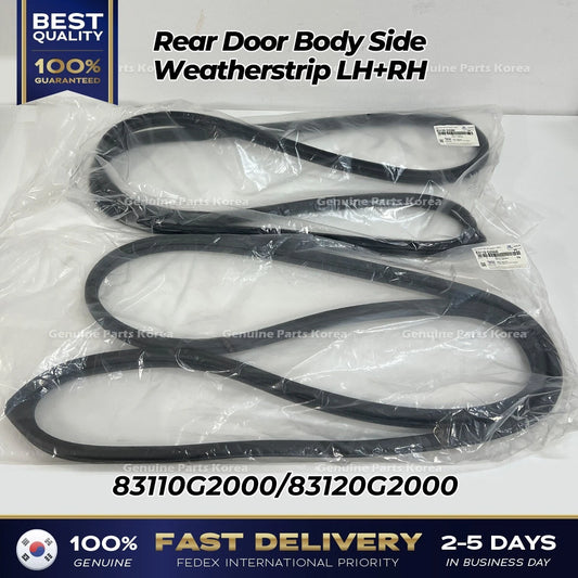 ⭐Genuine⭐ Rear Door Body Side Weatherstrip LH+RH for Hyundai Ioniq