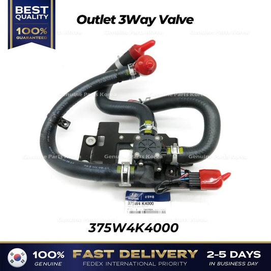 ⭐Genuine⭐ Outlet 3Way Valve 375W4K4000 for Hyundai Kona Electric Kia Niro EV