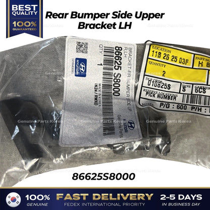 Genuine Rear Bumper Side Upper Bracket LH 86625S8000 for Hyundai Palisade