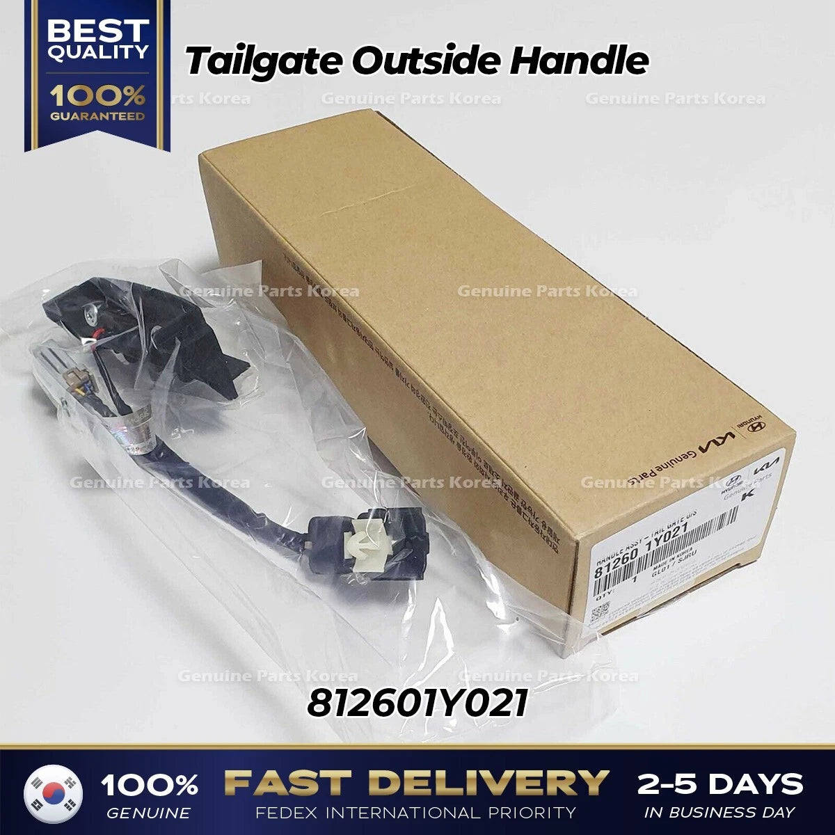 ⭐Genuine⭐ Tailgate Outside Handle 812601Y021 for Kia Picanto
