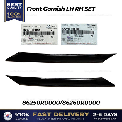 Genuine Front Garnish LH RH SET 86250R0000 86260R0000 for Kia Carnival