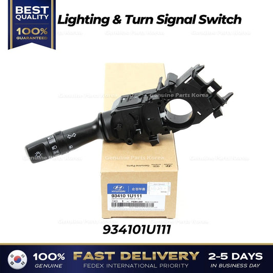 Genuine Lighting & Turn Signal Switch 934101U111 for Hyundai Elantra Kia Forte