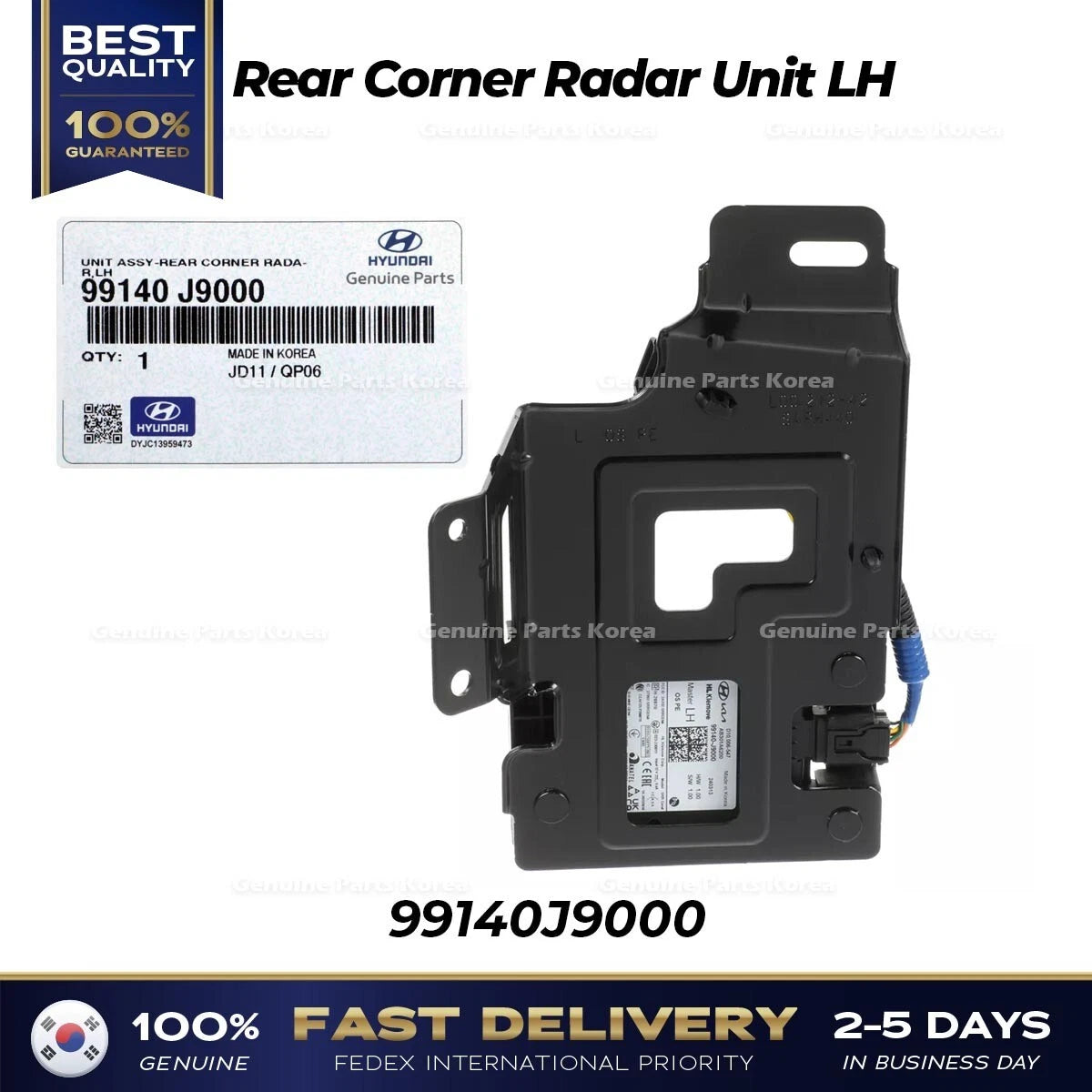 ⭐Genuine⭐ Rear Corner Radar Unit LH 99140J9000 for Hyundai Kona