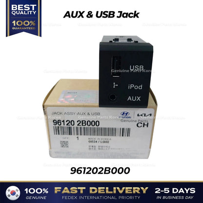 Genuine AUX & USB Jack 961202B000 for Hyundai Santa Fe