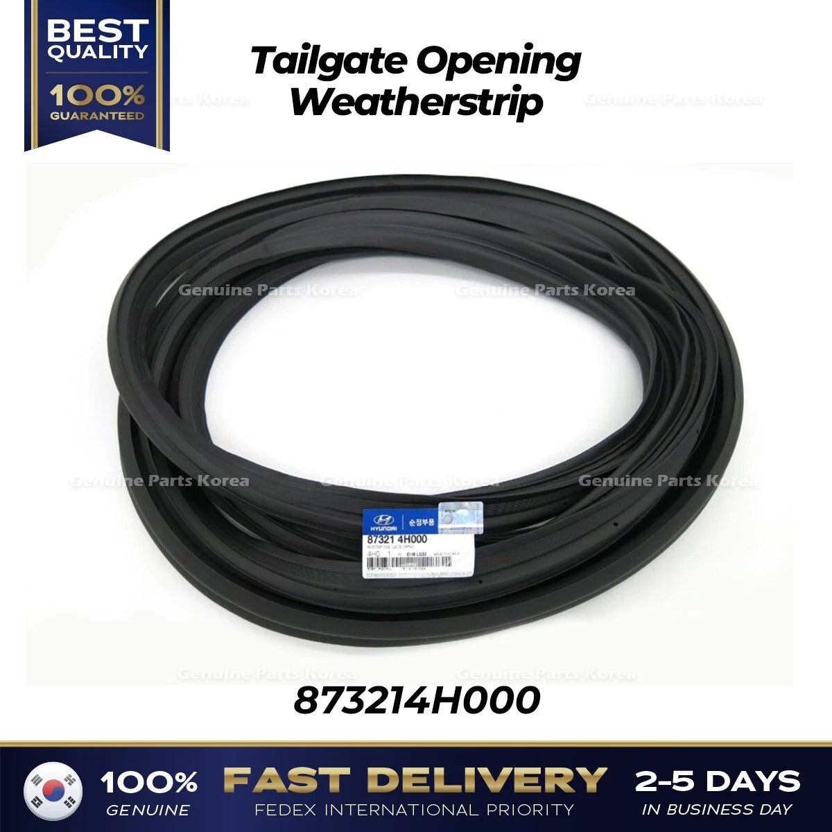 ⭐Genuine⭐ Tailgate Opening Weatherstrip 873214H000 for Hyundai H1
