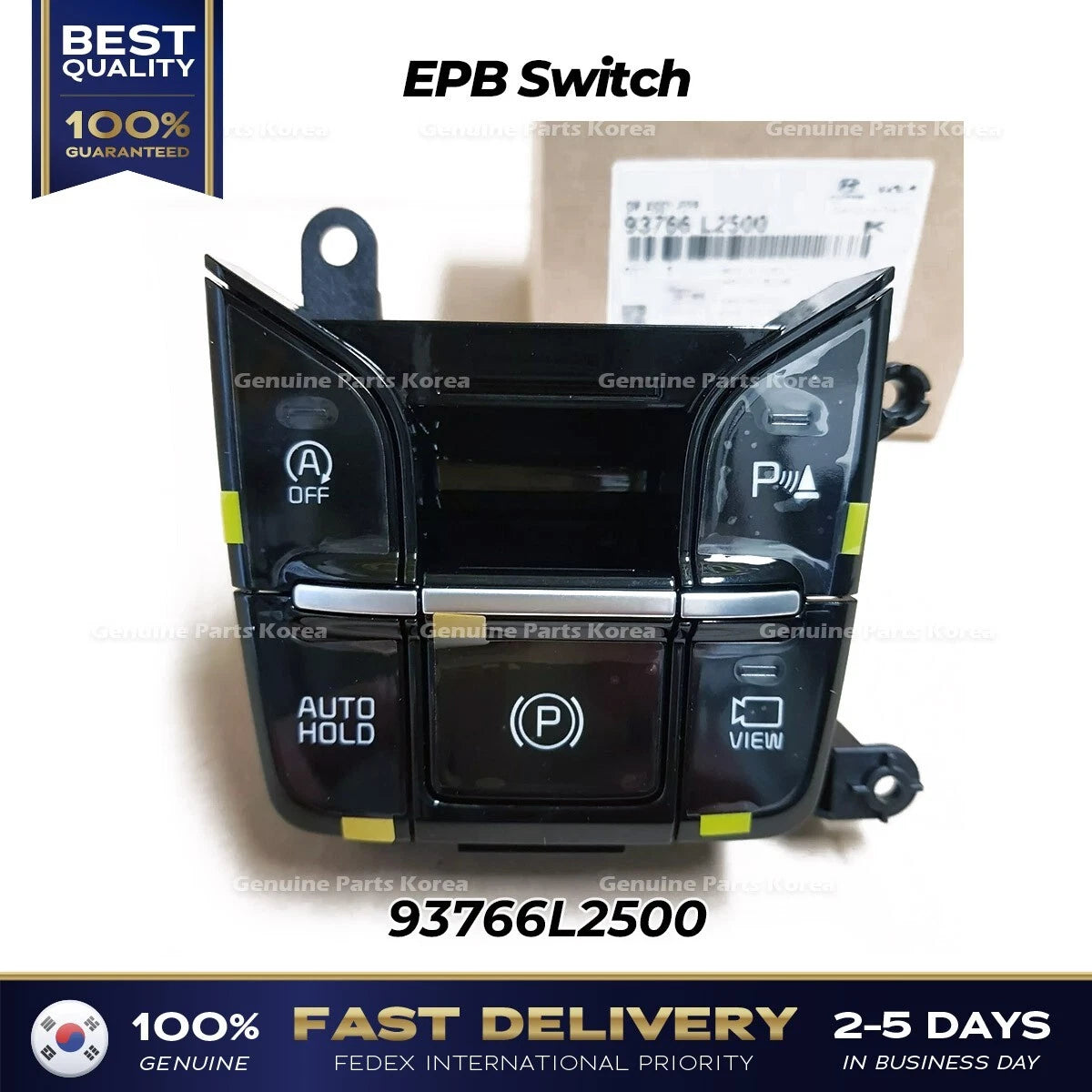 ⭐Genuine⭐ EPB Switch 93766L2500 for Kia K5