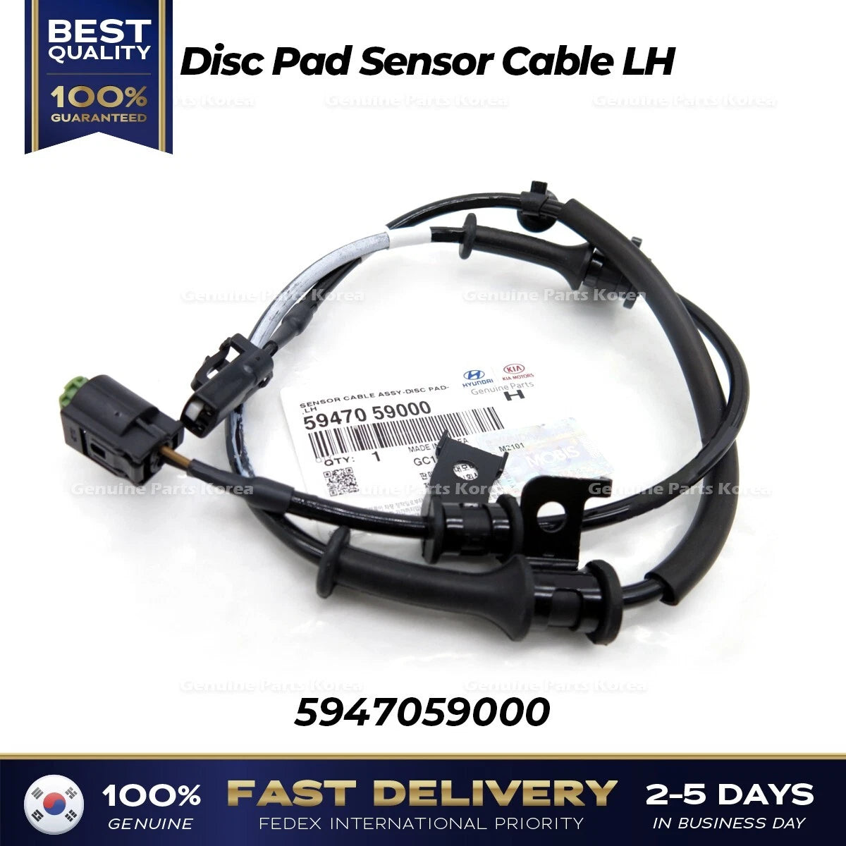 ⭐Genuine⭐ Disc Pad Sensor Cable LH 5947059000 for Hyundai Solati
