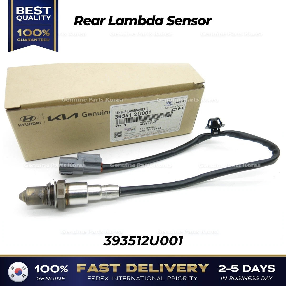 ⭐Genuine⭐ Rear Lambda Sensor 393512U001 for Hyundai Tucson Kia Seltos
