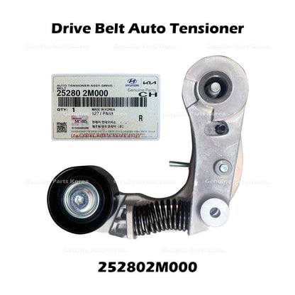 GenuineDrive Belt Auto Tensioner 252802M000 for Hyundai Accent Venue Kia Rio