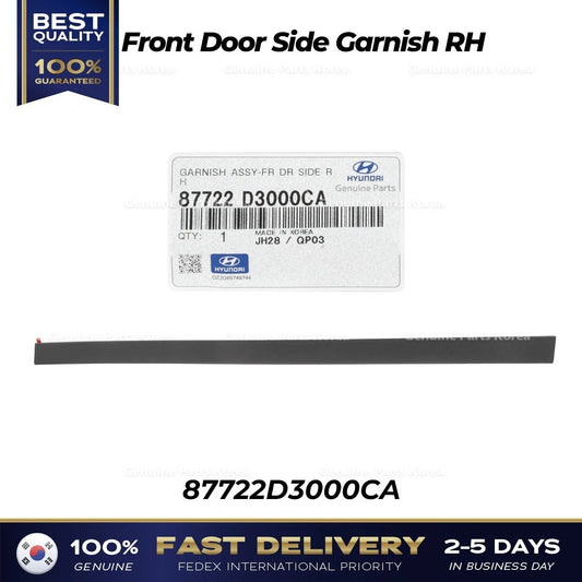 ⭐Genuine⭐ Front Door Side Garnish RH 87722D3000CA for Hyundai Tucson