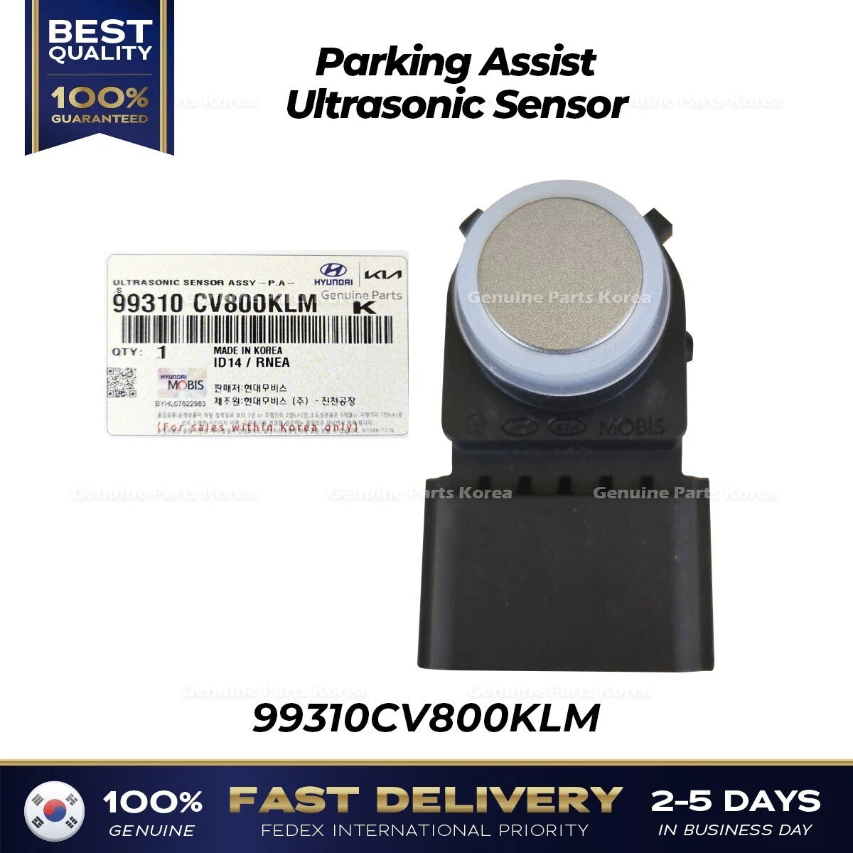 ⭐Genuine⭐ Parking Assist Ultrasonic Sensor 99310CV800KLM for Kia EV6