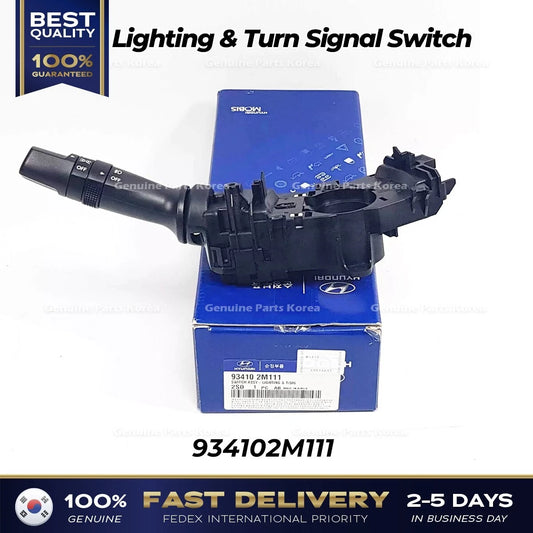 Genuine Lighting & Turn Signal Switch 934102M111 for Hyundai Accent Kia Optima