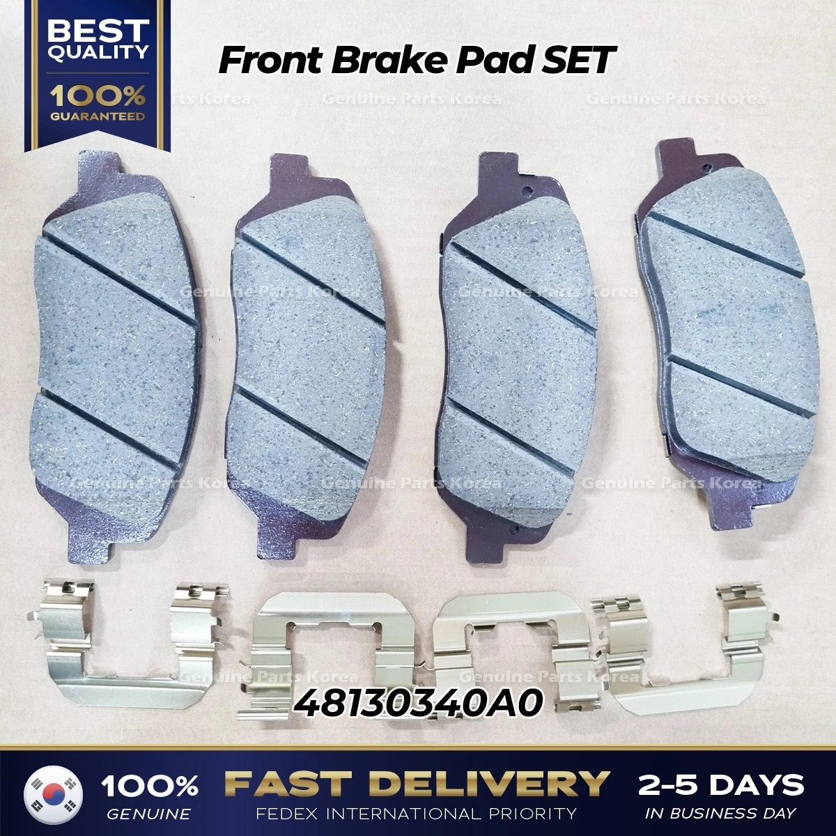 ⭐Genuine⭐ Front Brake Pad SET 48130340A0 for Ssangyong Korando C