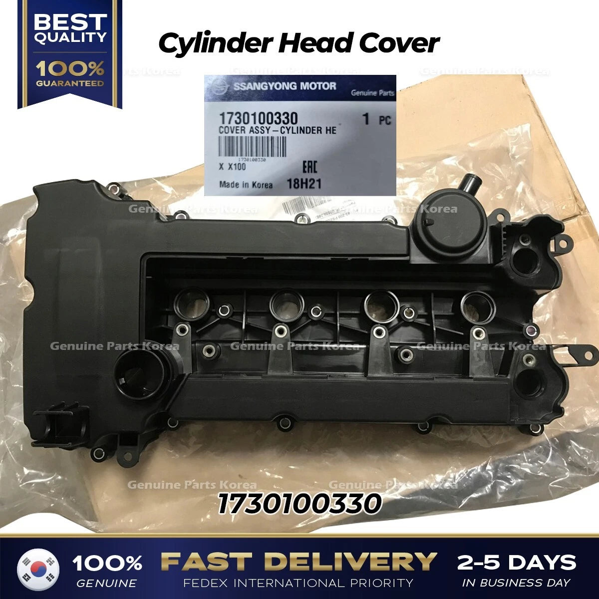 ⭐Genuine⭐ Cylinder Head Cover 1730100330 for Ssangyong Tivoli