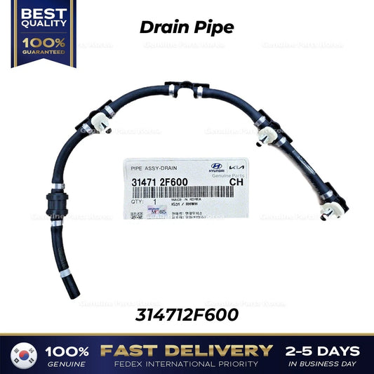 ⭐Genuine⭐ Drain Pipe 314712F600 for Hyundai Santa Fe Tuscon Kia Sorento
