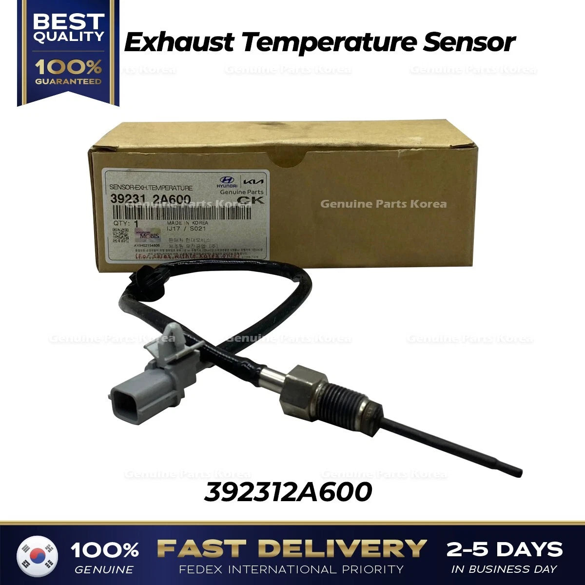 ⭐Genuine⭐ Exhaust Temperature Sensor 392312A600 for Hyundai Accent Kia Soul