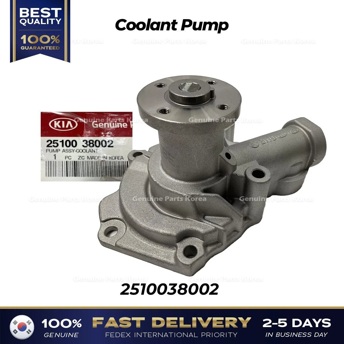 ⭐Genuine⭐ Coolant Pump 2510038002 for Hyundai Santa Fe Kia Optima