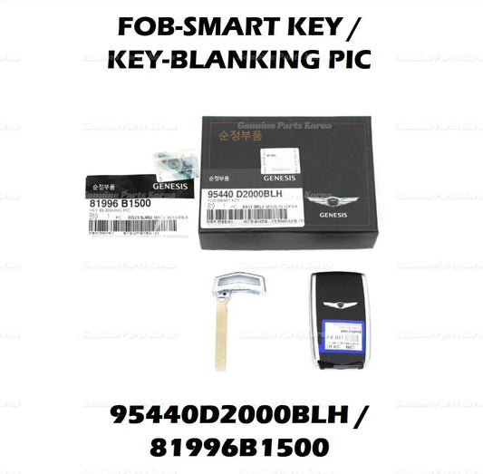 ⭐Genuine⭐ FOB Smart Key + Blanking Key 95440D2000BLH for Genesis G80 2017-2019