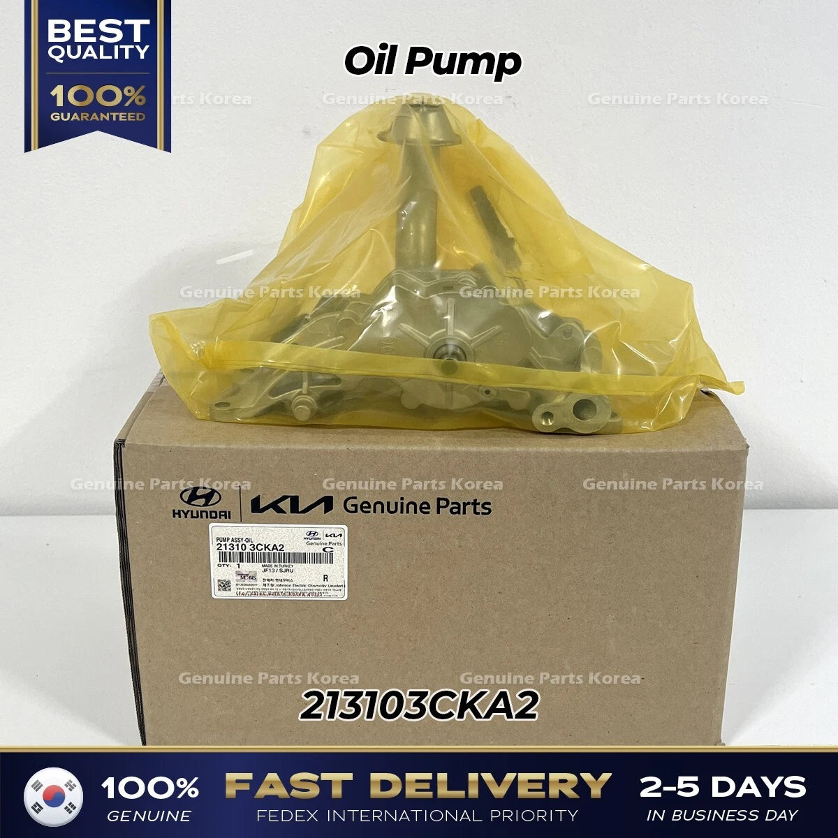 ⭐Genuine⭐ Oil Pump 213103CKA2 for Genesis G70 G80 G90 Kia Stinger V6 3.3L 3.8L