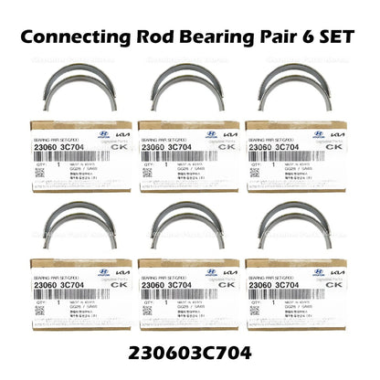 Genuine Connecting Rod Bearing Pair  6 SET  230603C704 for Hyundai Kia